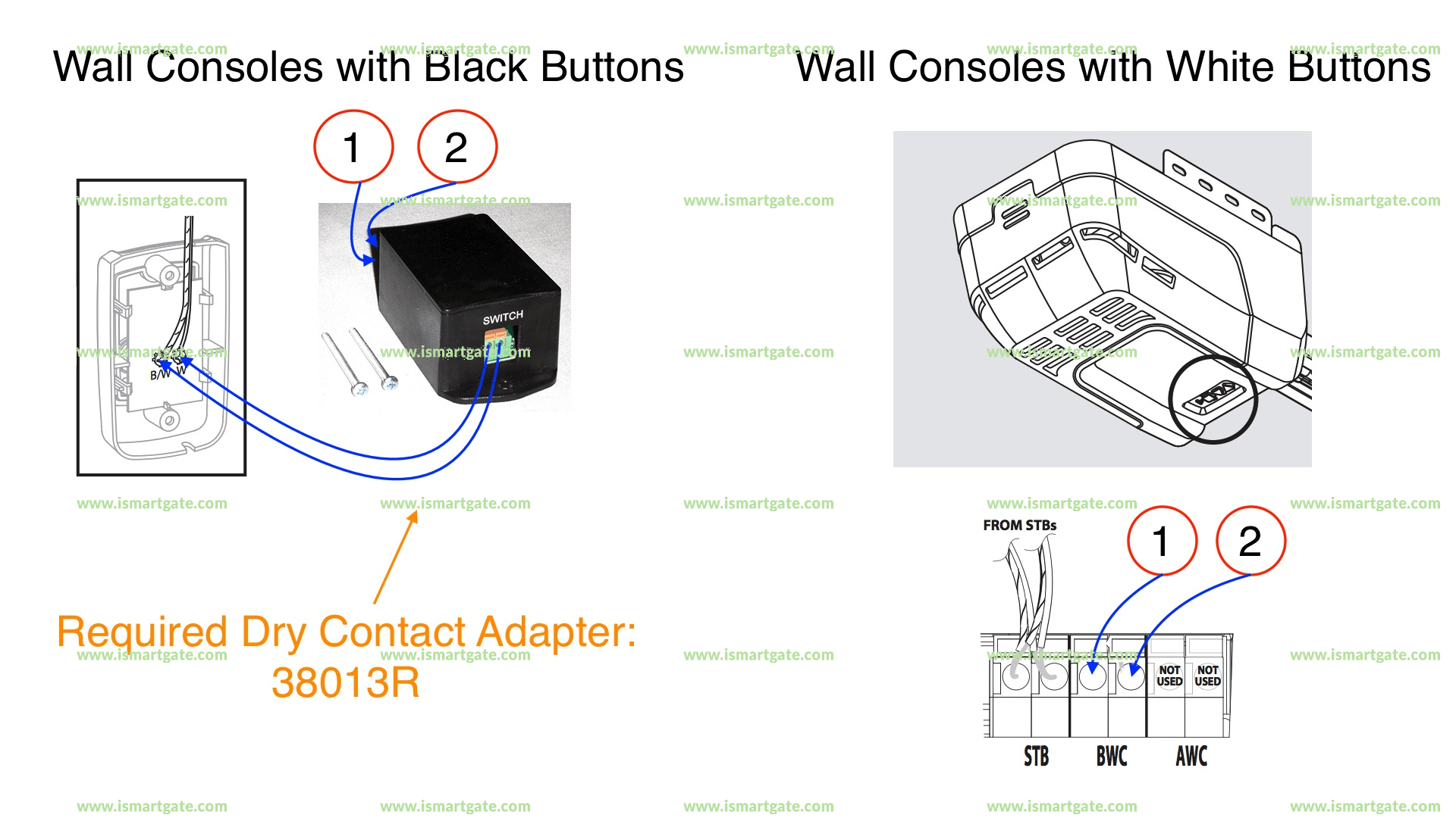 Wiring diagram for OVERHEAD DOOR Destiny 1500